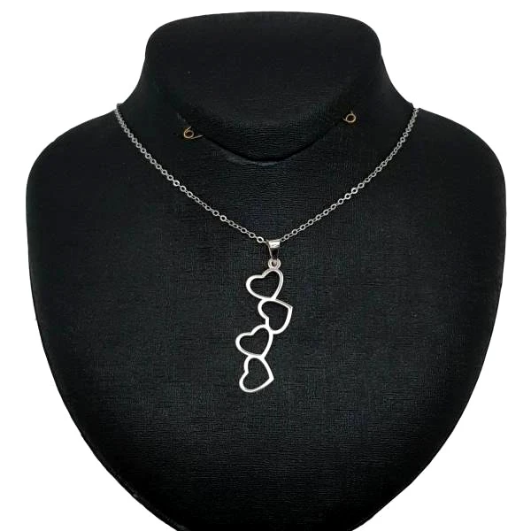 گردنبند زنانه هایکا مدل قلب کد j.ha318