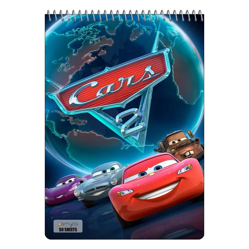 دفتر نقاشی 50 برگ کارنیکا طرح ماشین ها Cars کد 15102
