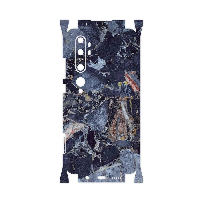 برچسب پوششی ماهوت مدل Broken black marble-FullSkin مناسب برای گوشی موبایل شیائومی Mi Note 10 Pro