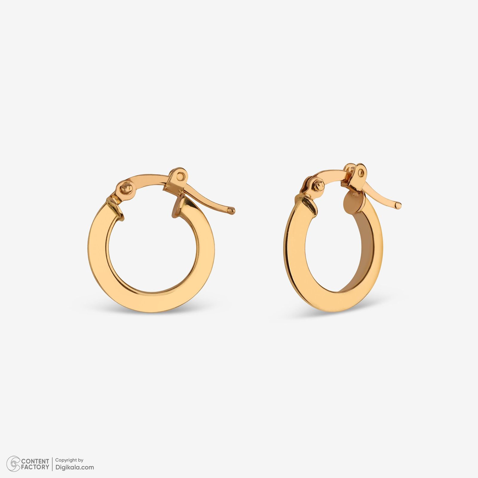 گوشواره کلیپسی طلا 18 عیار زنانه وی گالری مدل am109 -  - 2