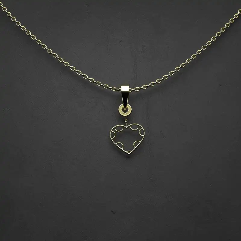 گردنبند طلا 18 عیار زنانه مدوپد مدل گل کد CA10049