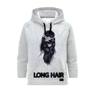 هودی زنانه مدل LONG HAIR کد JJJ رنگ طوسی