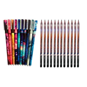 روان نویس مدل کهکشان به همراه مداد مجموعه 24 عددی 