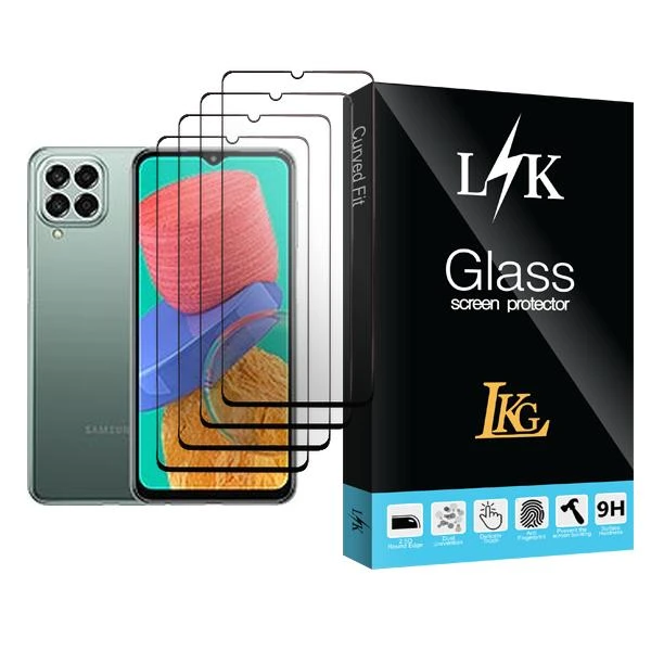 محافظ صفحه نمایش سرامیکی ال کا جی مدل LK Glass4 مناسب برای گوشی موبایل سامسونگ Galaxy M33 بسته چهار عددی