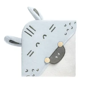 حوله پالتویی کودک کیکابو مدل Stripy friends سایز 90x90 سانتی متر