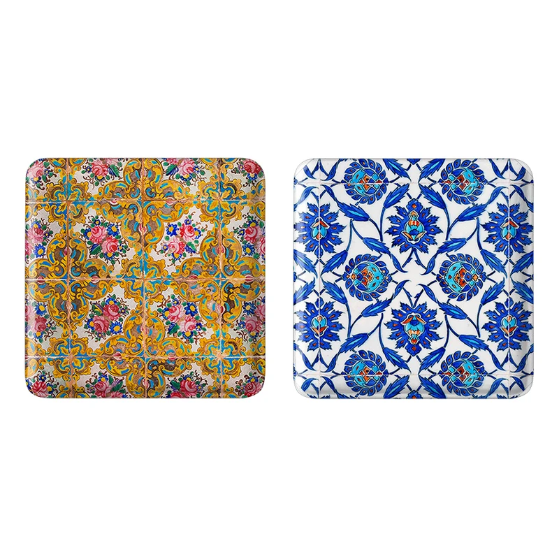 مگنت خندالو مدل کاشی کد 21562157 مجموعه 2 عددی