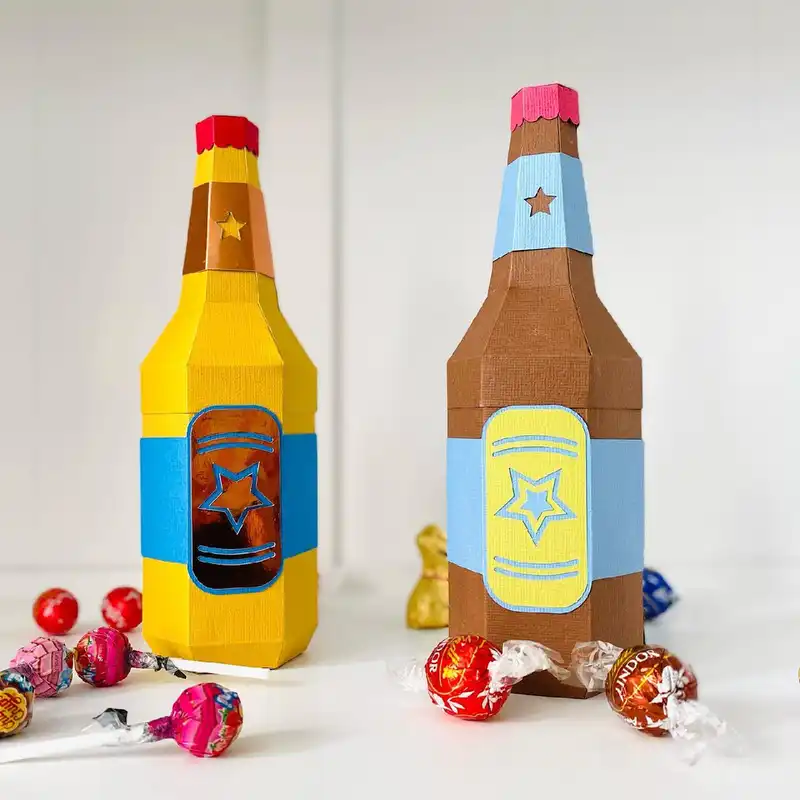 جعبه هدیه مدل بطری طرح دلستر