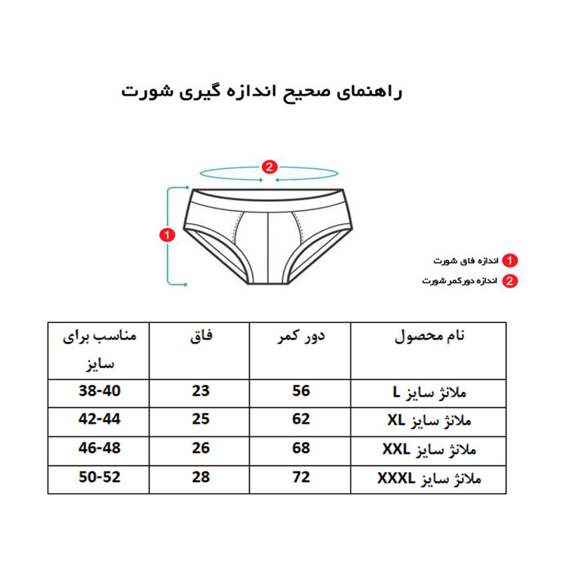 شورت زنانه مدل NB1-12 بسته 12 عددی
