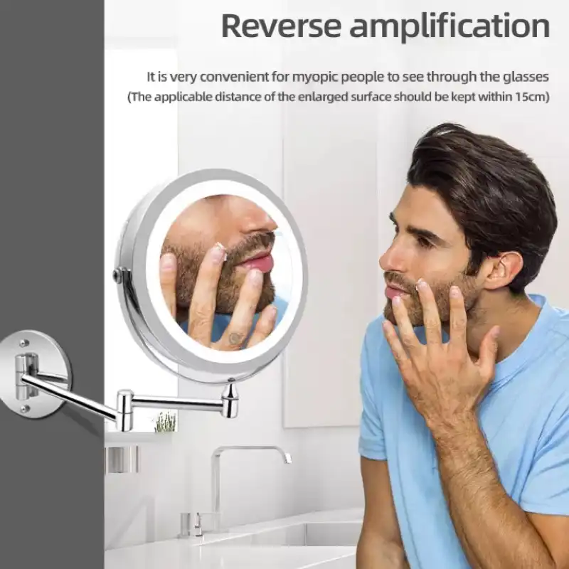 آینه سرویس بهداشتی مدل LED لمسی قابل شارژ