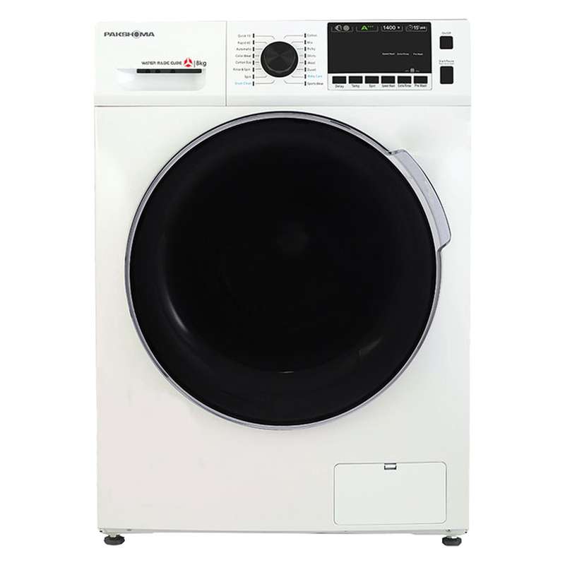 ماشین لباسشویی 8 کیلوگرم اتوماتیک پاکشوما مدل BWF 40801 WT