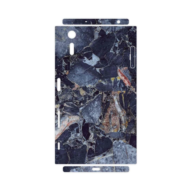 برچسب پوششی ماهوت مدل Broken black marble-FullSkin مناسب برای گوشی موبایل سونی Xperia XZ