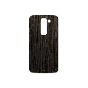 MAHOOT Dark-Gold-Stripes-Wood Cover Sticker for LG G2 mini