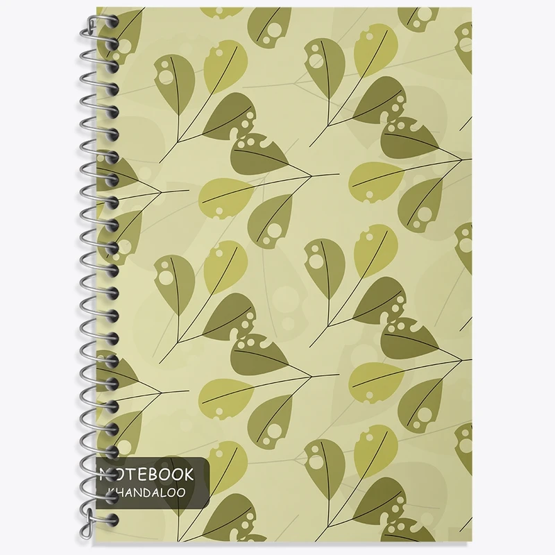 دفتر زبان 50 برگ خندالو مدل سه خط طرح برگ کد N1181