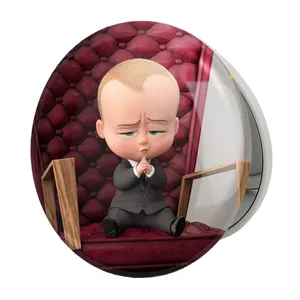 آینه جیبی خندالو طرح بچه رئیس Boss Baby مدل تاشو کد 12525 