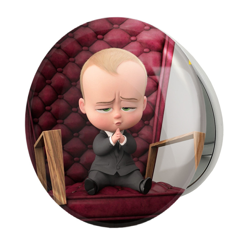 آینه جیبی خندالو طرح بچه رئیس Boss Baby مدل تاشو کد 12525 