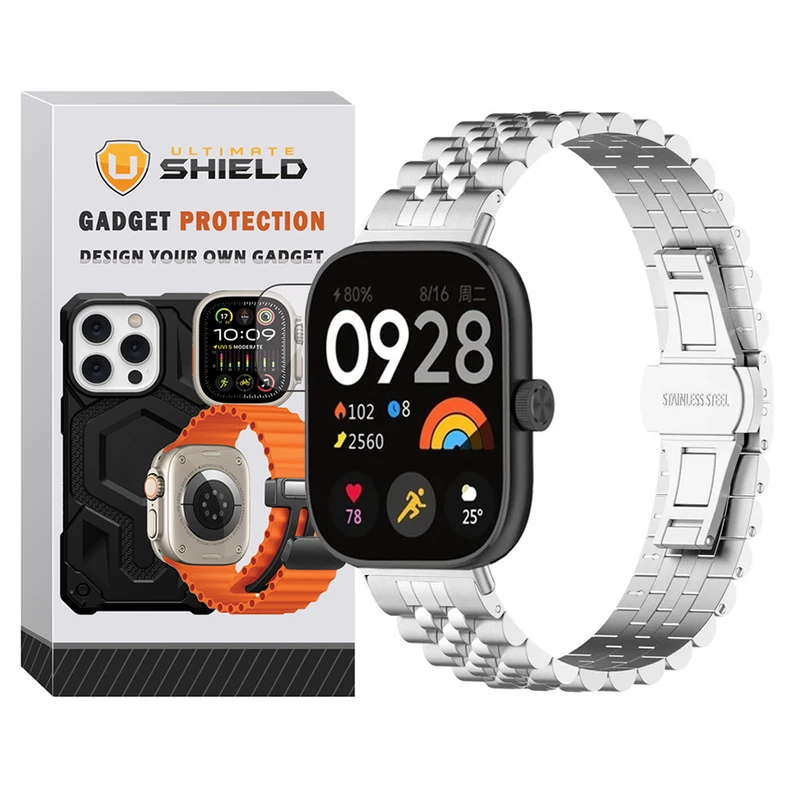 بند آلتیمیت شیلد مدل 5Row SPC مناسب برای ساعت هوشمند شیائومی Mi Band 9 Pro 30mm