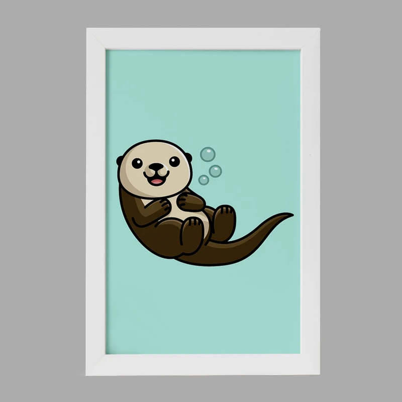 تابلو خندالو مدل حیوانات آبزی سمور آبی کد 28164