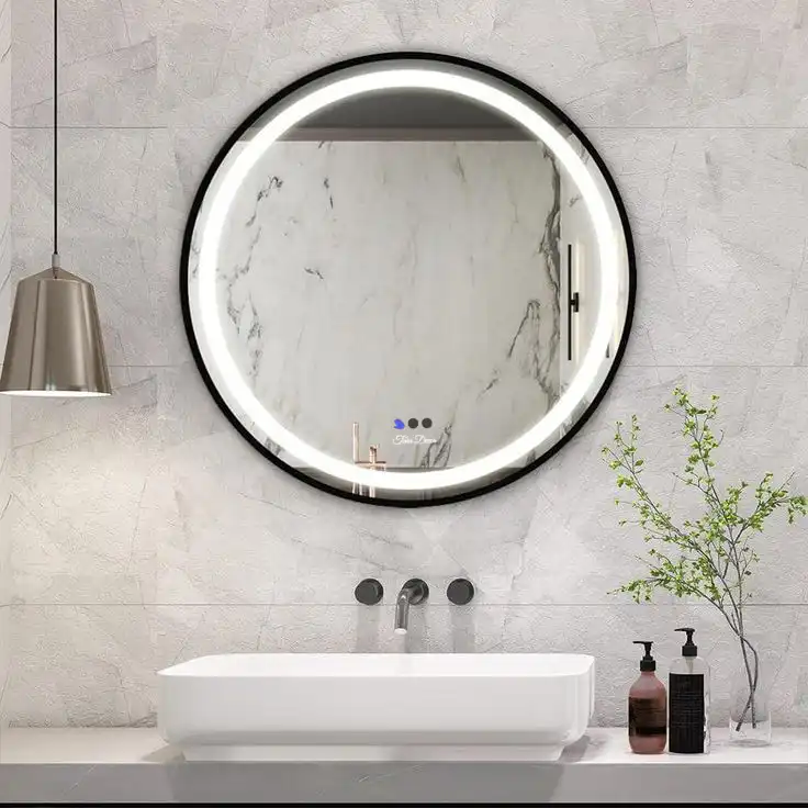 آینه سرویس بهداشتی تارادکور طرح رینگ مدل حرکتی کد ic188