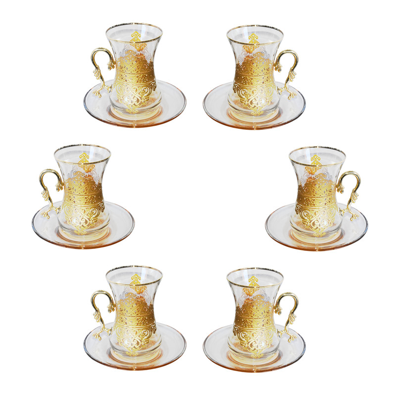 سرویس چای خوری 12 پارچه هند مید مدل Tea set