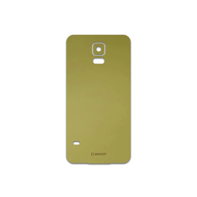 برچسب پوششی ماهوت مدل Matte-Gold مناسب برای گوشی موبایل سامسونگ Galaxy S5
