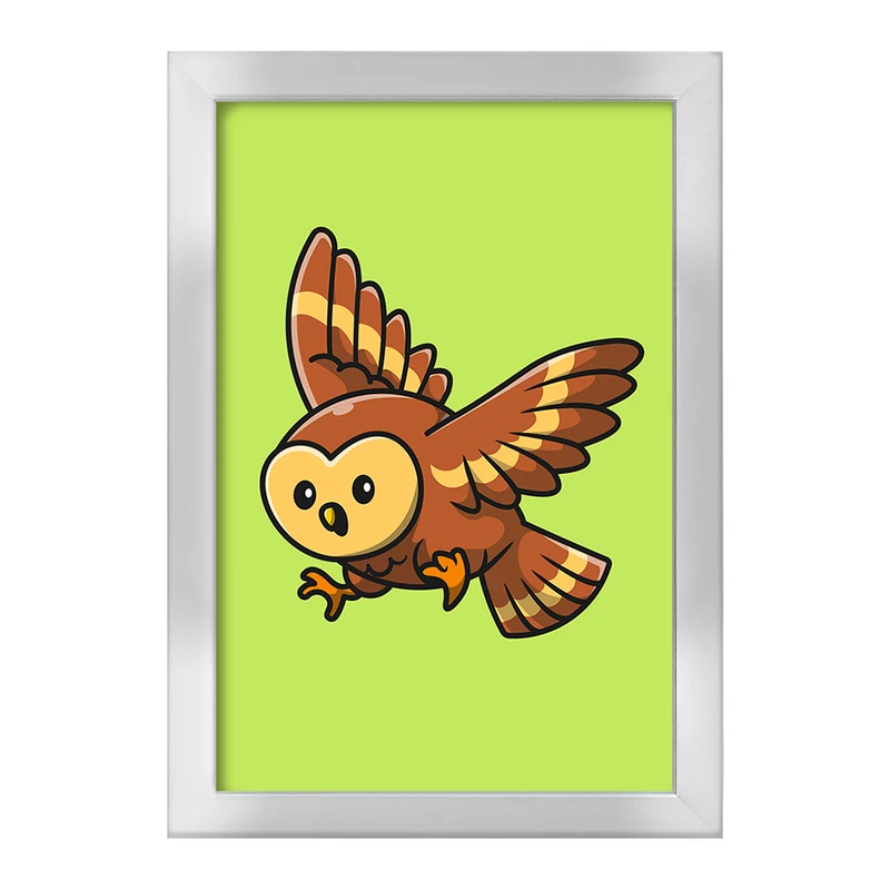 تابلو خندالو طرح حیوانات بامزه جغد کد 29650