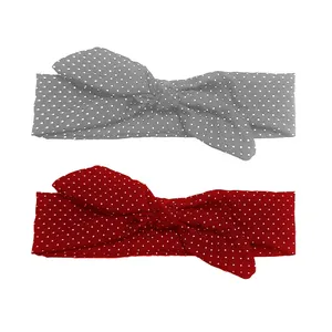 هدبند دخترانه مدل خالدار Z-219 بسته دو عددی