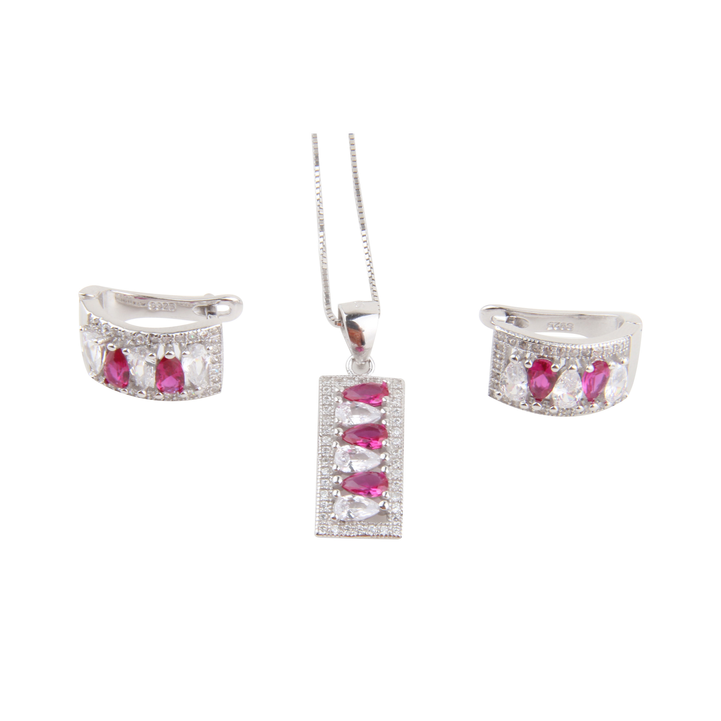 نیم ست نقره زنانه مدل S664