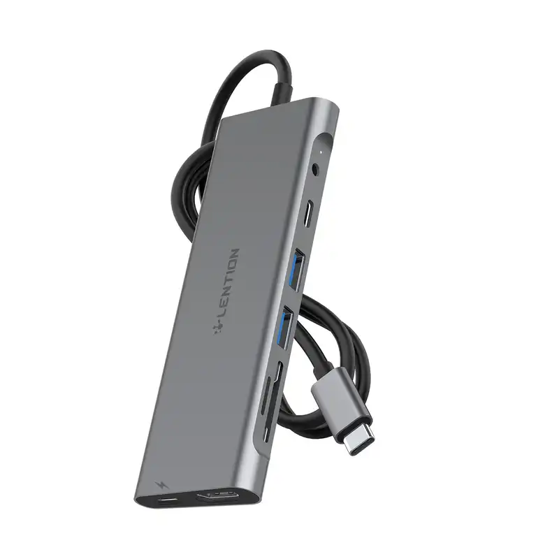 هاب 8 پورت USB-C لنشن مدل C37