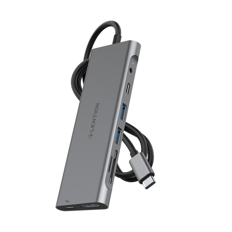 هاب 8 پورت USB-C لنشن مدل C37 1