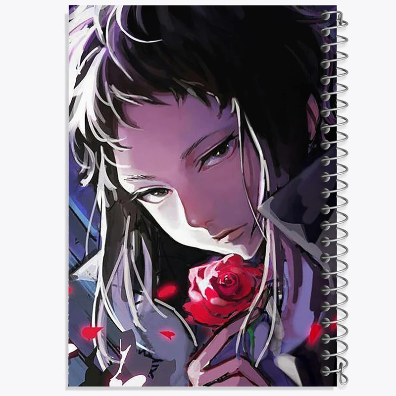 دفتر ژورنال نویسی 50 برگ خندالو مدل نقطه ای طرح آکوتاگوا انیمه سگ های ولگرد بانگو کد 15674