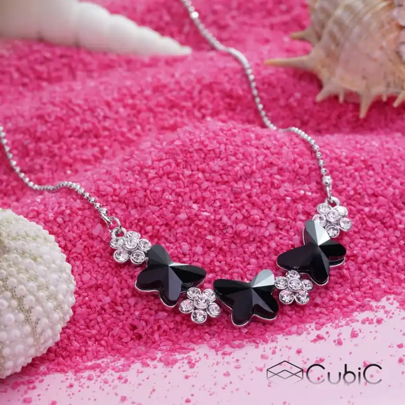 گردنبند زنانه کوبیک مدل QN-12922