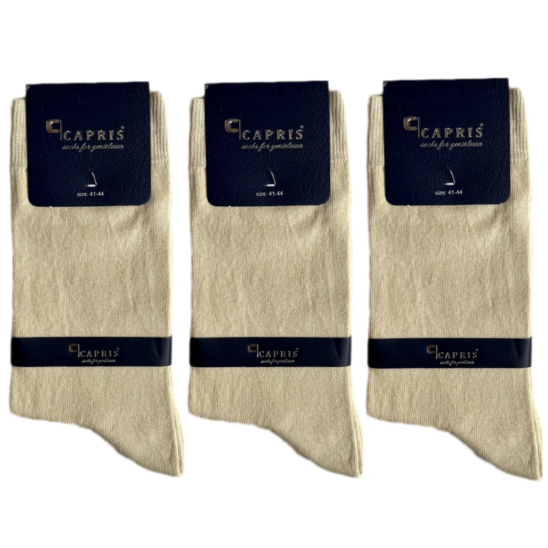 جوراب مردانه کاپریس مدل کلاسیک بسته 3 عددی