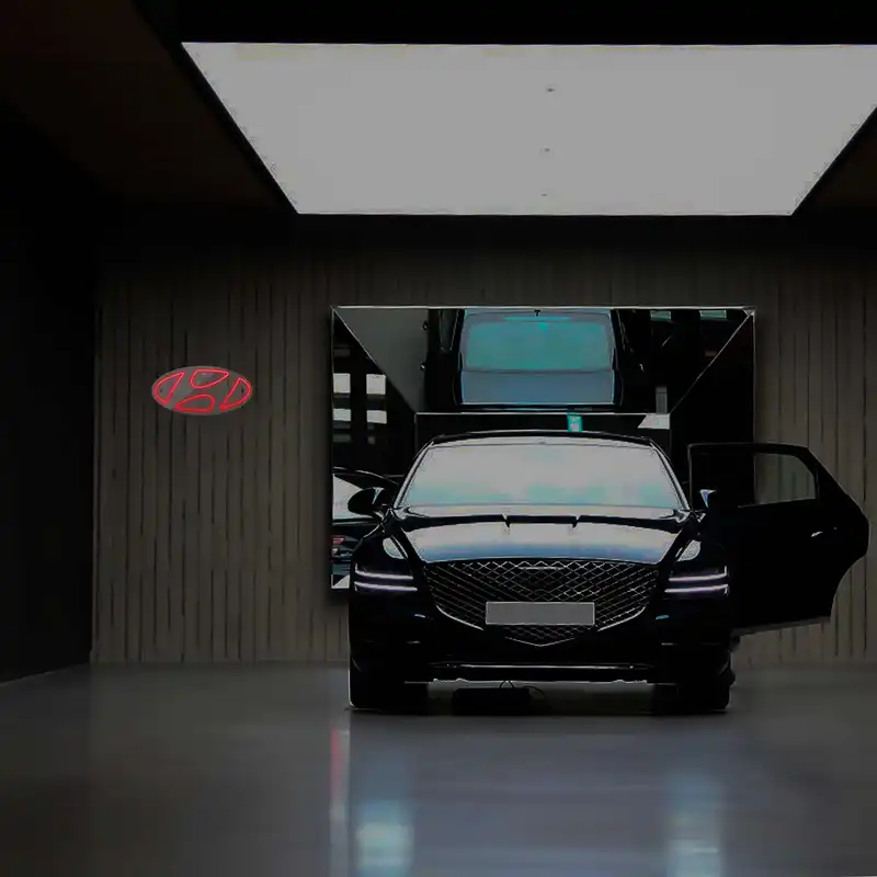 چراغ دیواری نئون دیزاین طرح Hyundai_RD