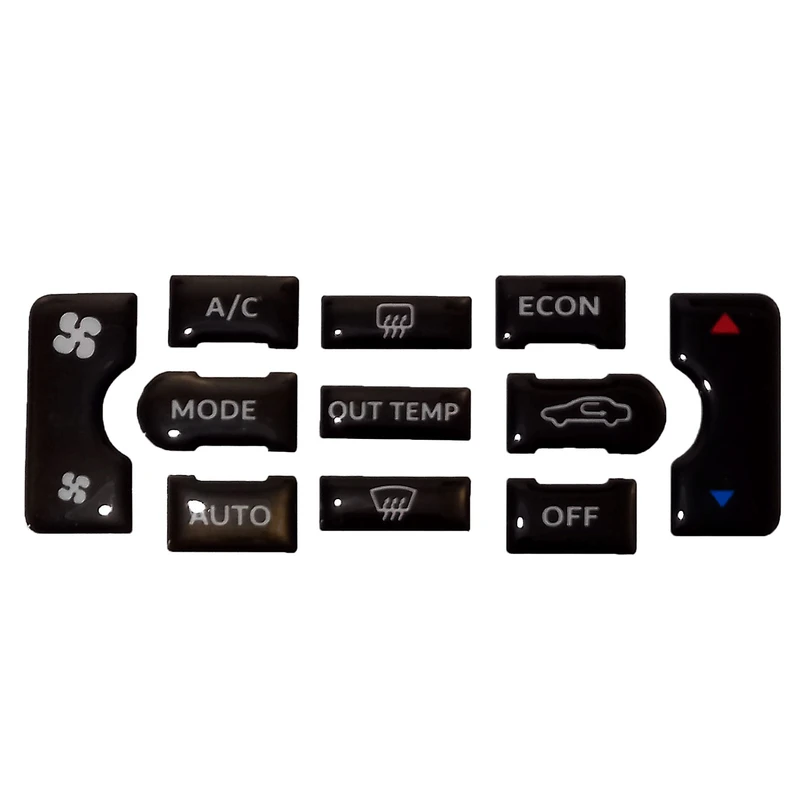 پد محافظ پنل بخاری و کولر خودرو مدل ژله ای PH-Pars10 مناسب برای پژو پارس بسته 11 عددی