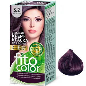 کیت رنگ مو فیتو کاسمتیک سری Fito Color شماره 3.2 حجم 115 میلی لیتر رنگ بادمجانی
