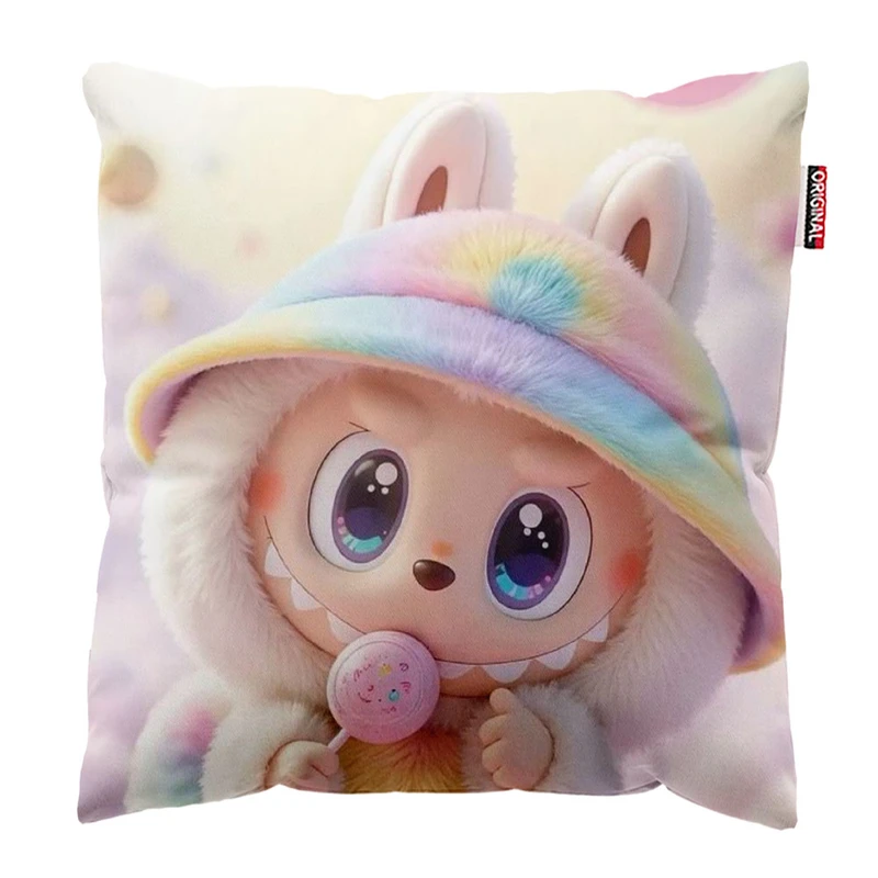 کوسن پاد آفرین طرح لبوبو کد 61 سایز 30* 30 سانتی متر