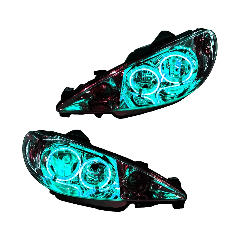 چراغ جلو خودرو گروه پژوهش صنعت مدرن مدل 3D-Ring-Ice بسته دو عددی