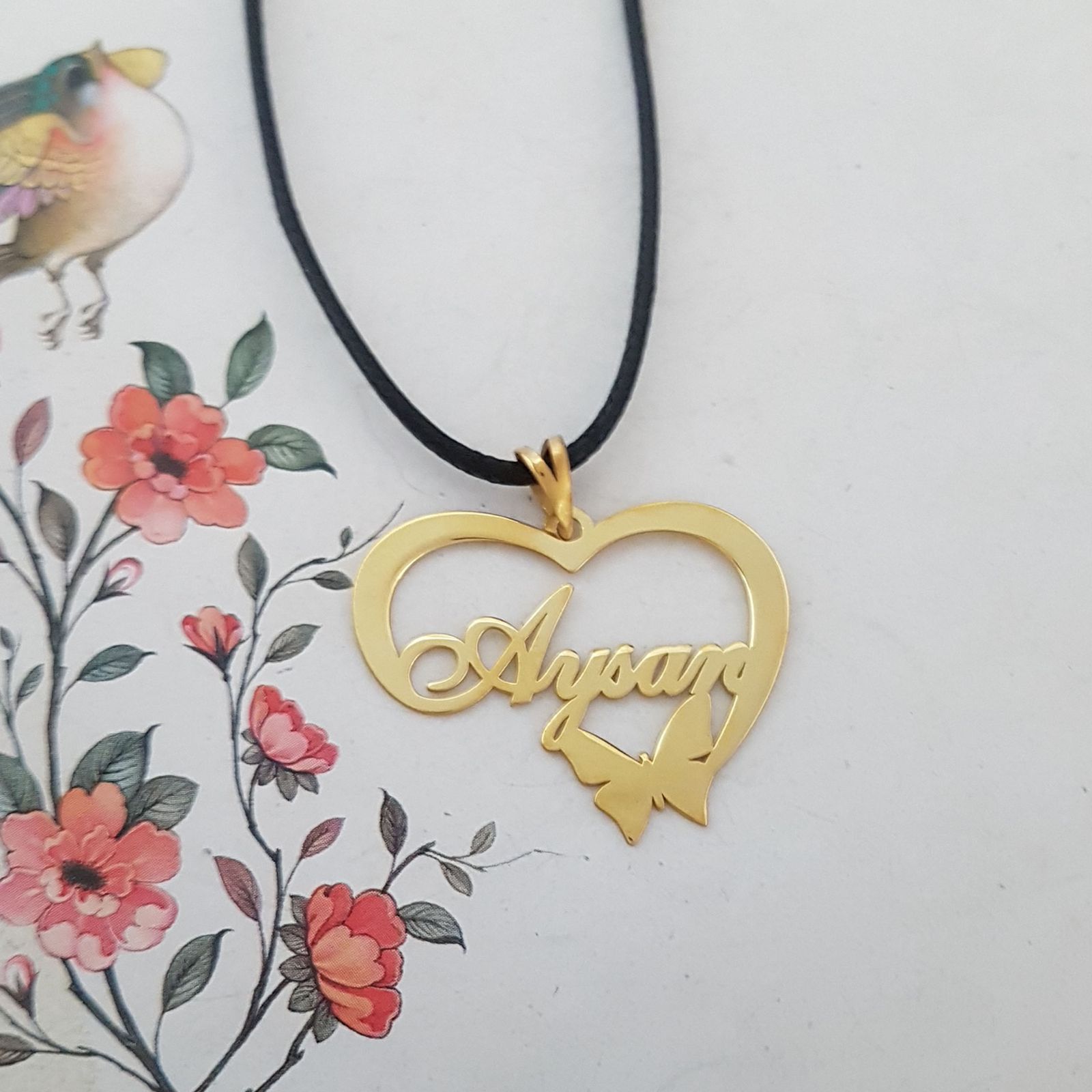 گردنبند نقره زنانه ترمه ۱ طرح ایسان کد mas 00265 -  - 2