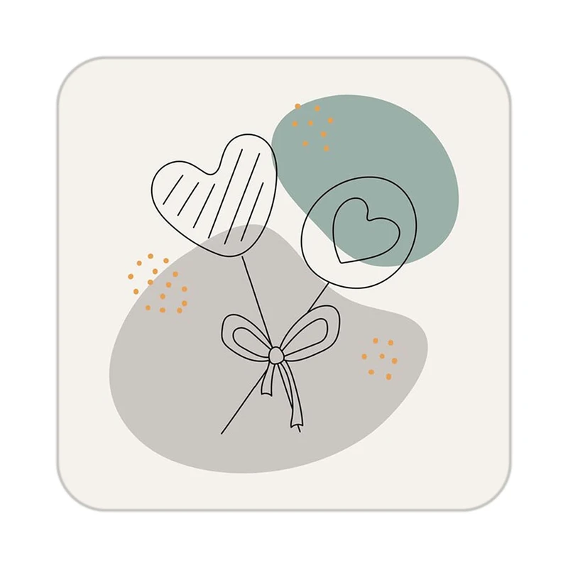 زیر لیوانی کاکتی طرح عاشقانه مدل mp39792