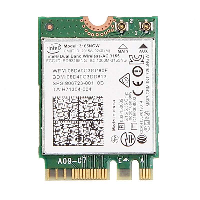 کارت شبکه اینتل مدل AC-3165 کارت شبکه اینتل مدل AC-3165