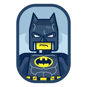 برچسب لپ تاپ پویا مارکت طرح لگو بتمن کد 3393