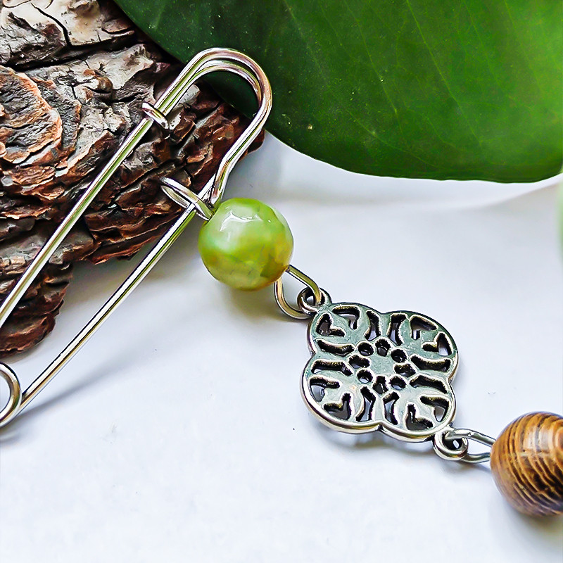 سنجاق سینه زنانه مدل جنگل