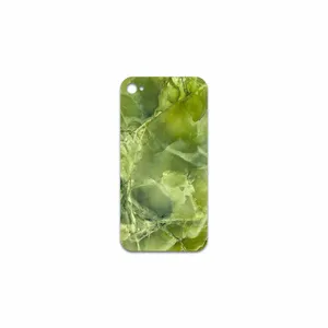 MAHOOT Green Crystal Marble Cover Sticker for Apple iPhone 4s