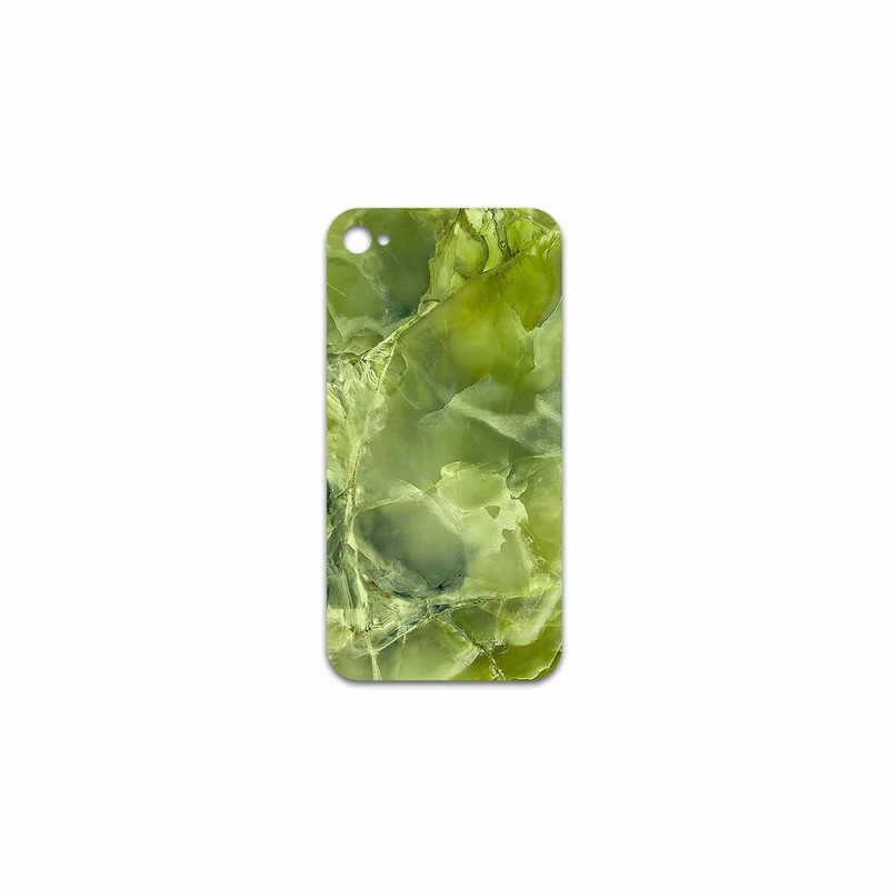 برچسب پوششی ماهوت مدل Green Crystal Marble مناسب برای گوشی موبایل اپل iPhone 4s