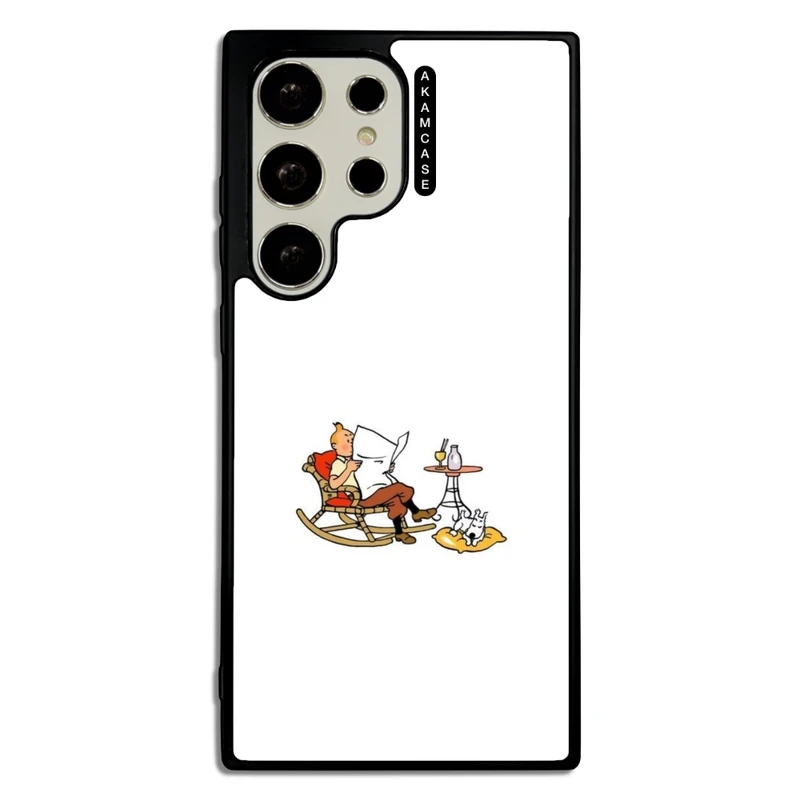 کاور آکام مدل AMC-WSGS23U-TINTIN-8 مناسب برای گوشی موبایل سامسونگ Galaxy S23 Ultra