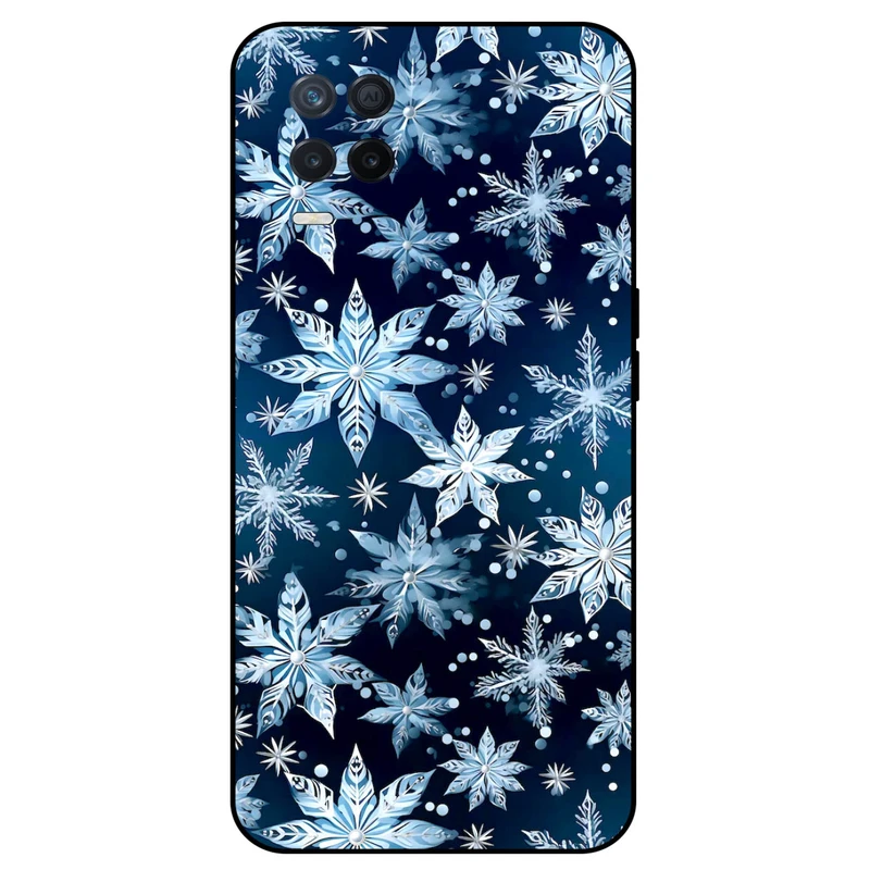 کاور مگافون طرح برف مدل 2824 مناسب برای گوشی موبایل ریلمی 8 5G     