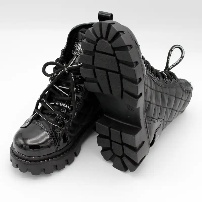 نیم بوت دخترانه مدل ورنی کد 284