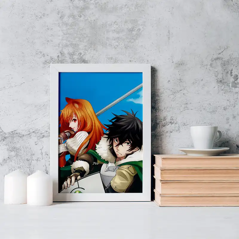 تابلو خندالو مدل نائوفومی و رافتالیا انیمه ظهور قهرمان سپر کد 15949