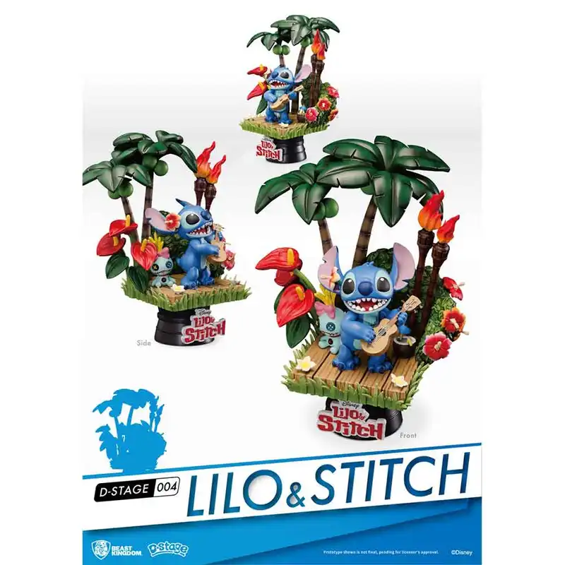 فیگور مدل Lilo & Stitch Hula ارتفاع 16 سانتی متر