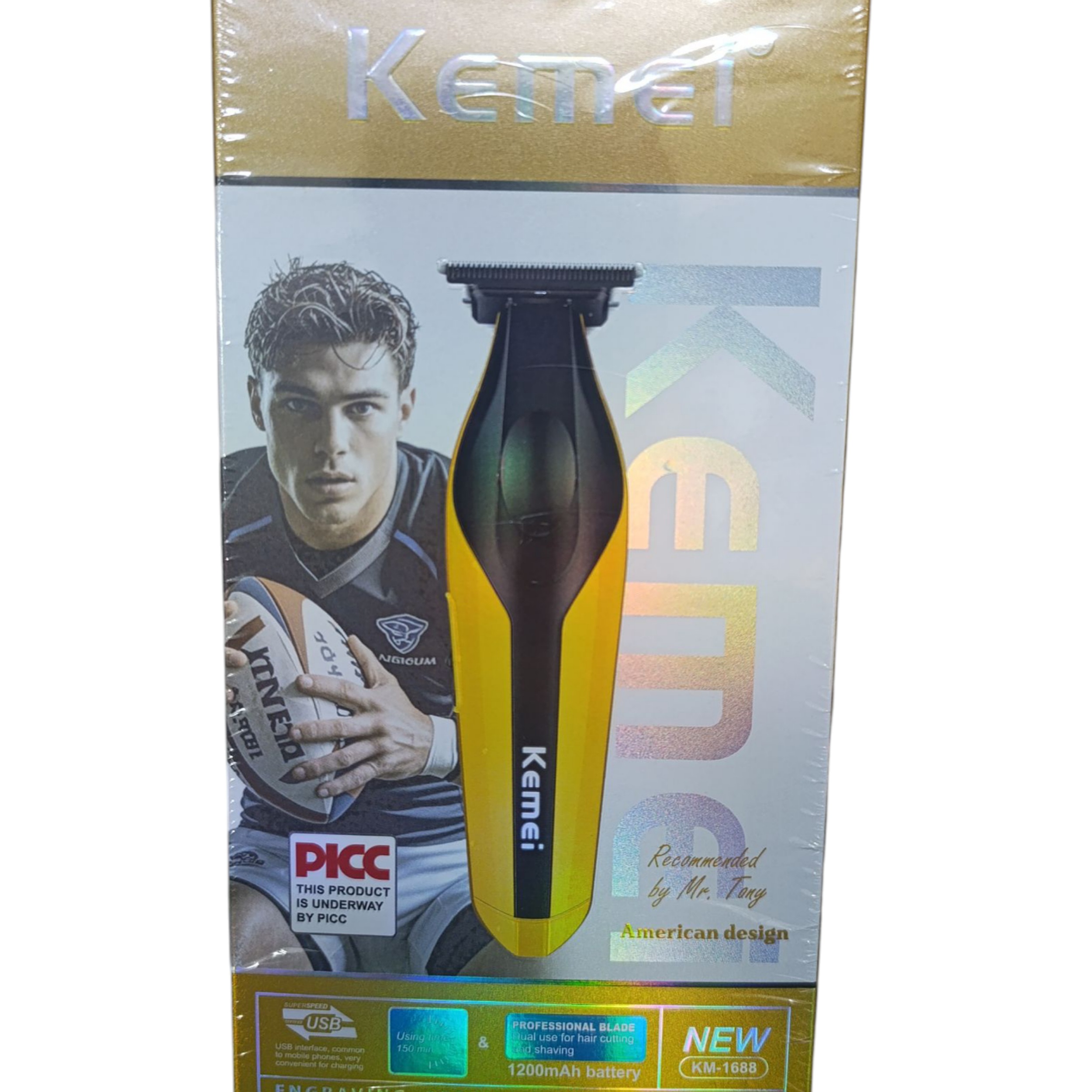 ماشین اصلاح موی سر و صورت شارژی کیمی مدل km-1688 ماشین اصلاح موی سر و صورت شارژی کیمی مدل km-1688